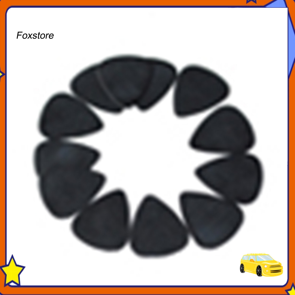 [Fx] 10 ชิ้นอุปกรณ์ดนตรี Black Celluloid 05 มม. ปิ๊กกีตาร์ Plectrums