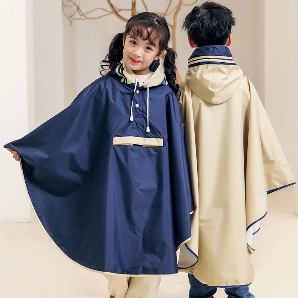 เสื้อกันฝนเด็ก เสื้อปอนโชกันน้ำสำหรับนักเรียน thumbnail 7