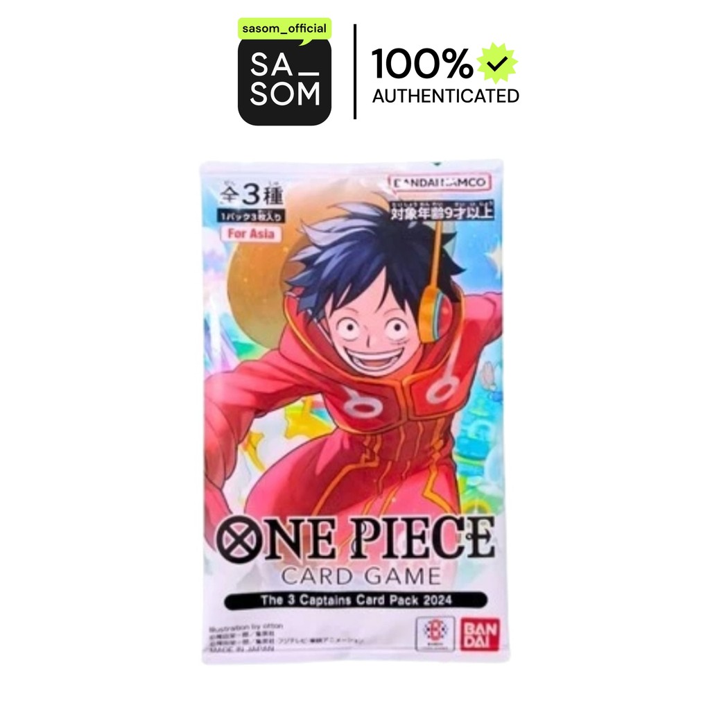 One Piece Card Game The 3 Captains Pack Set 2024 (V Jump Oct 2024 Special Pack) | ของแท้ ตรวจสอบโดย 