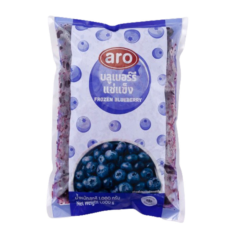 เอโร่ บลูเบอร์รี่แช่แข็ง 1 กก. (ARO Frozen Blueberry 1 kg)