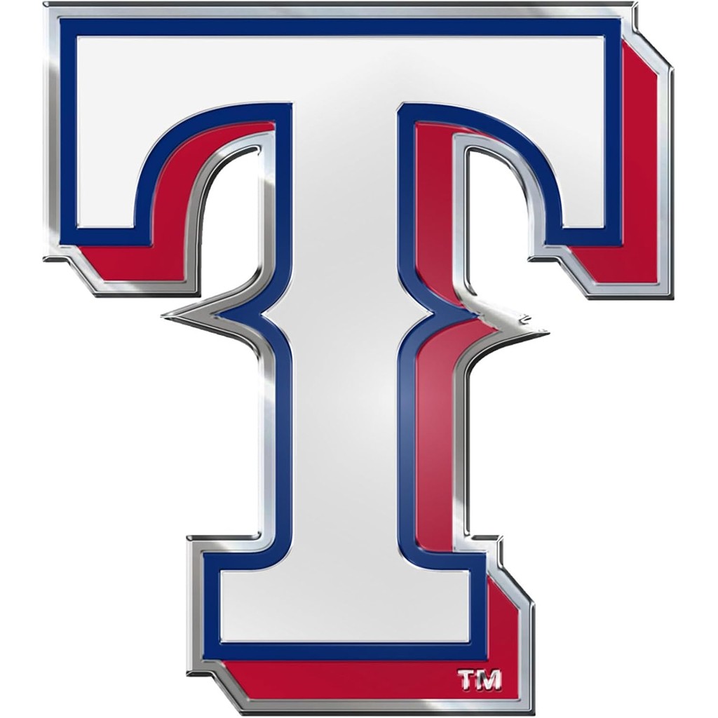 FANMATS 60421 - MLB - Texas Rangers สัญลักษณ์สีนูน | โลโก้ T Cap