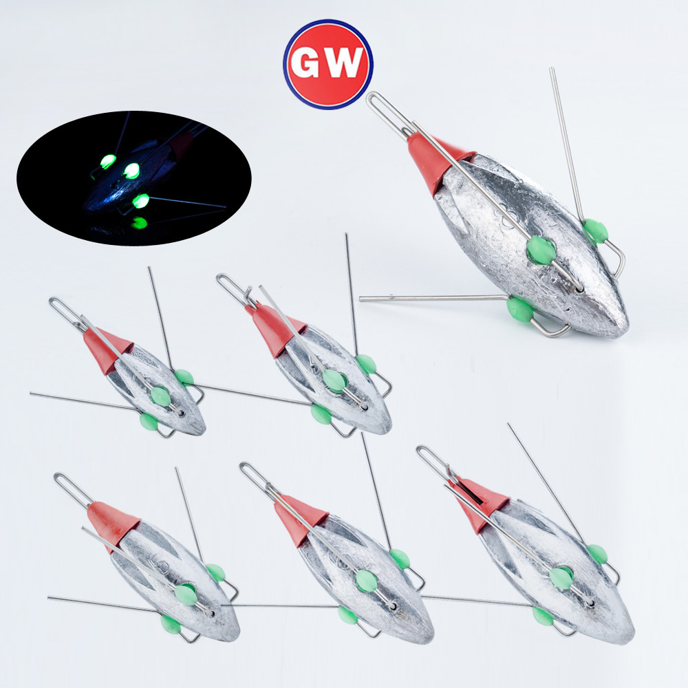 Sinkers น้ำหนักเรืองแสง Luminous Surf Sputnik ขนาด 3oz - 8oz สำหรับตกปลา