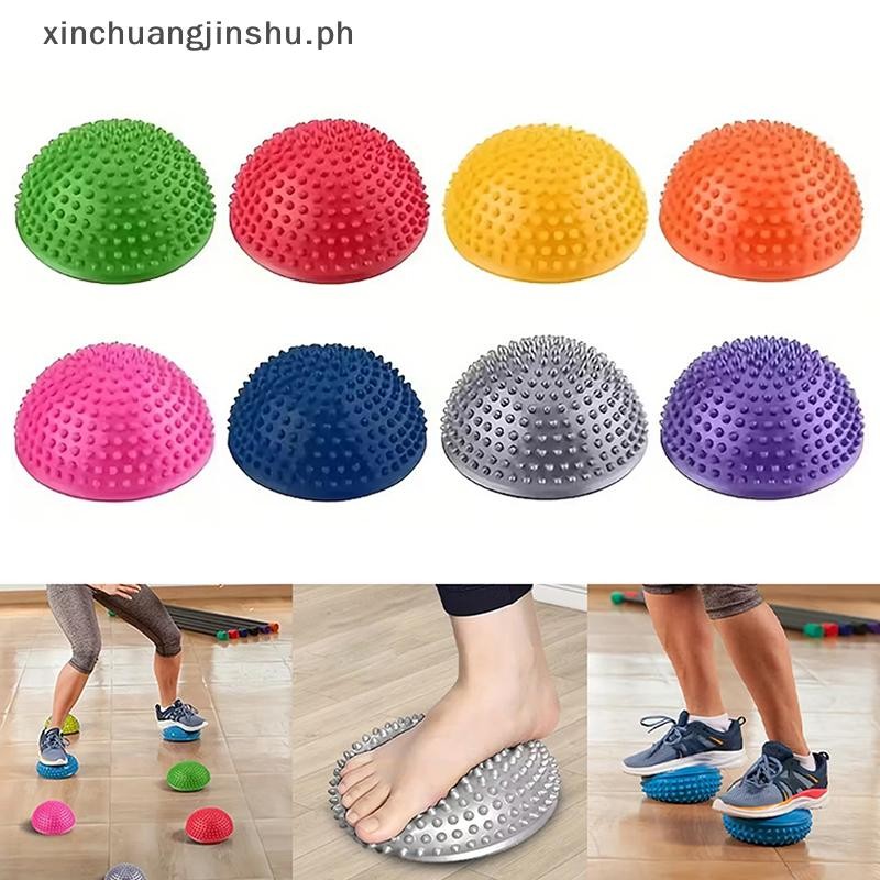 XIN Inflatable Half-Ball นวด Balance Training Ball Tactile Ball Fitness Ball Non-Slip Core Trainer ส