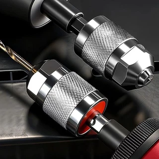 YARNZ อะแดปเตอร์หัวจับสว่าน, 1/4 นิ้ว Self-Tightening Quick Change Chuck, 1.5-6.5 มม.ด้ามจับหกเหลี่ยม Hex Shank 3-Jaw Chuck งานไม้