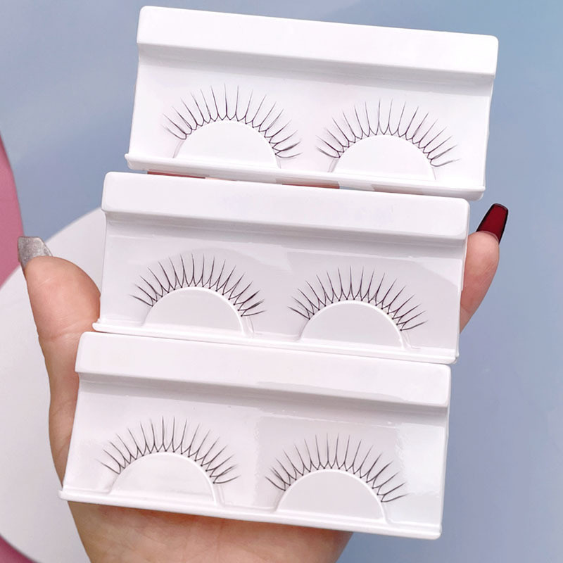 》Same Style as Kpop Girl Group Magic School False Eyelashes14Root Tip U Natural Realistic Messy Eyel