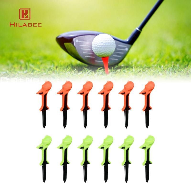 HILABEE 12x Golf Tees 10 องศา Golf Ball Tees Professional Unbreakable Less Friction