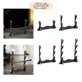 LOVIVER ขลุ่ย ขาตั้งจอแสดงผลแร็คไม้สก์ท็อปแขวนอุปกรณ์เสริมทํ…