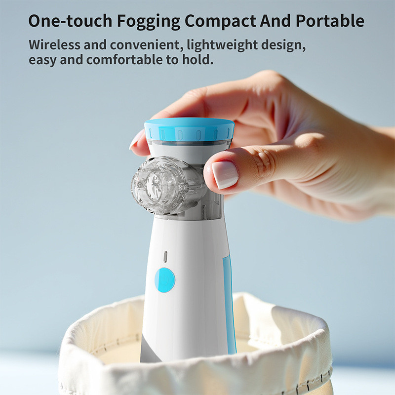 Spot Goods#Foreign Trade Handheld Nebulizer Ultrasonic Grade Children's Portable Nebulizer High Effi