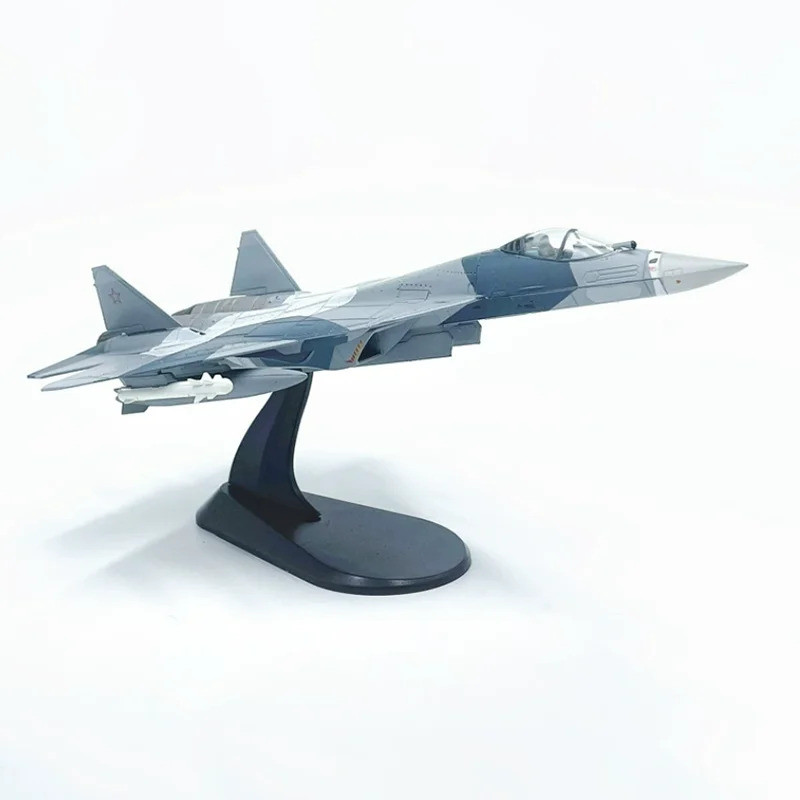 โลหะDiecast 1/100 ScaleรัสเซียSu 57 SU57 Fighterเครื่องบินจําลองSu-57 เครื่องบินของเล่นสําหรับคอลเลก