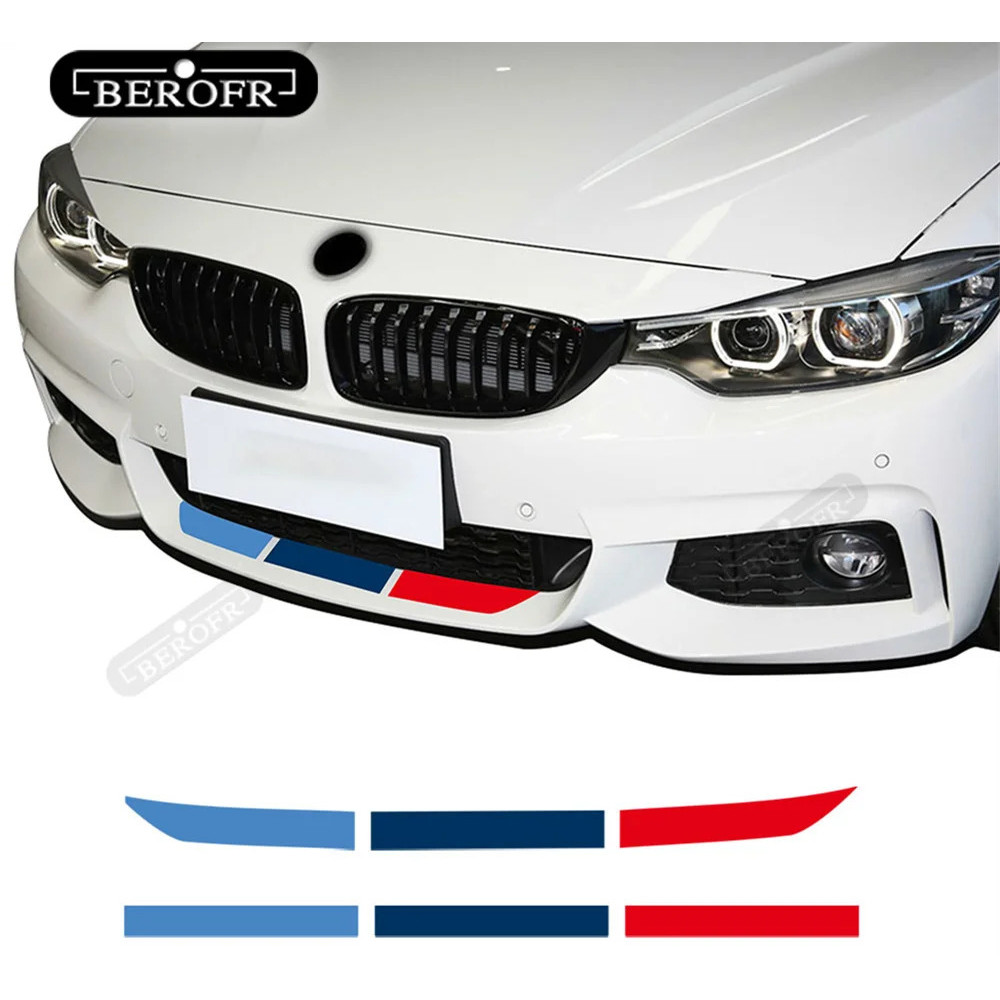 ด้านหน้าด้านหลังกันชนรูปลอกสติกเกอร์สําหรับ BMW e90 e46 e39 e60 f30 f31 g30 e53 f16 f10 f34 x3 x4 x5