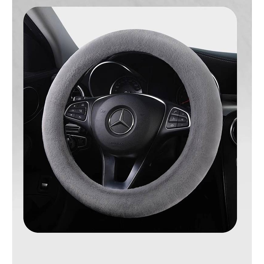 New Car Steering Wheel Cover Winter Plush Ferret Fur Warm Poly Temperature Steering Wheel Cover Men 