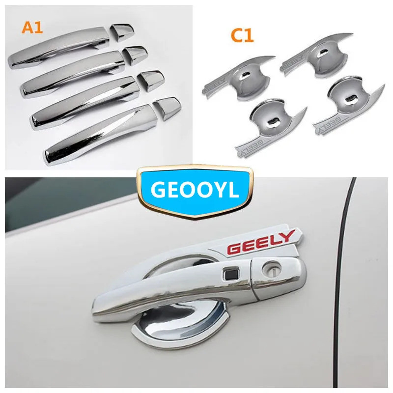 ชามประตูรถ,ฝาครอบมือจับประตู,สําหรับ Geely Emgrand X7 EmgrarandX7,EX7 ,FC SUV,Vision X6,NL4