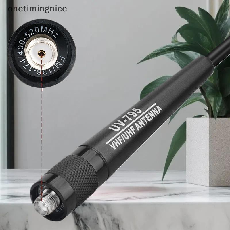 Onetimingnice AR-795 SMA-F หญิง Dual Band VHF/UHF 136-174MHz/400-520MHz เสาอากาศอ่อน AR-795 สําหรับ 