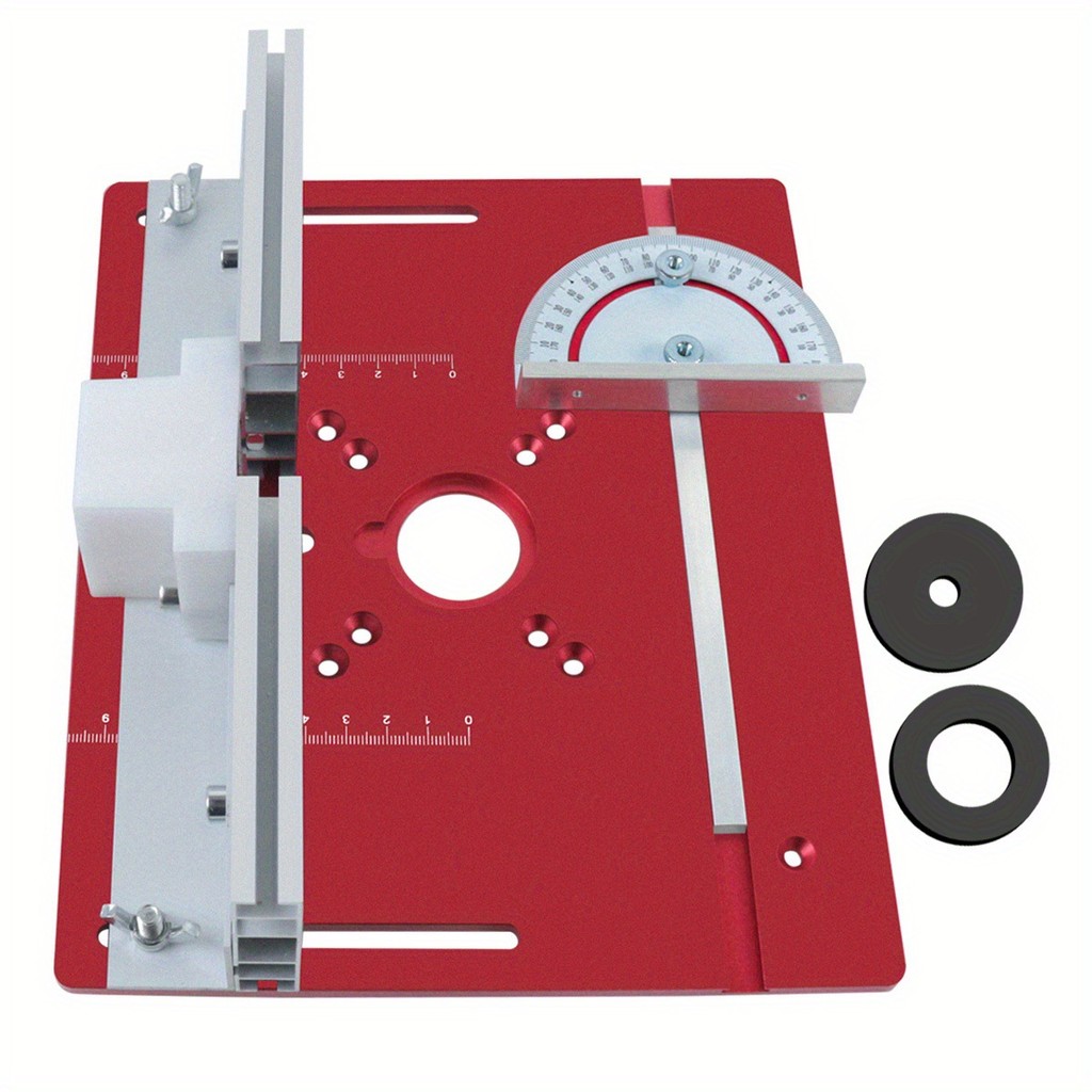 อลูมิเนียม Router ตารางใส่แผ่น W/ Miter Gauge สําหรับงานไม้ Benches ตารางเลื่อยมัลติฟังก์ชั่น Trimmer แกะสลักเครื่อง