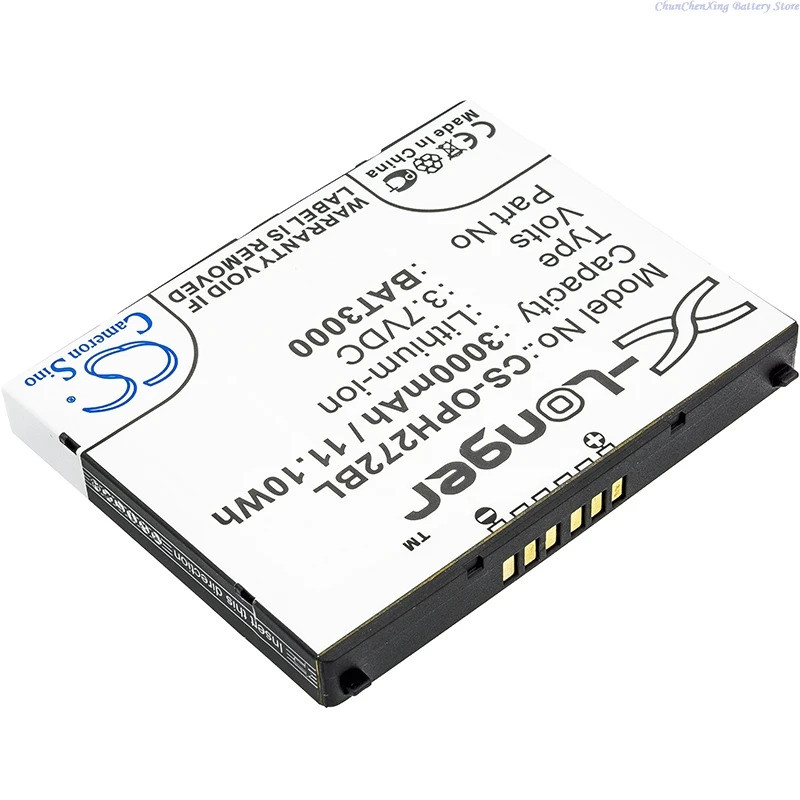Cameron Sino 3.7V 3000mAh Barcode Scanner แบตเตอรี่ T65114B00028, BAT3000 สําหรับ Opticon H-27, H-27
