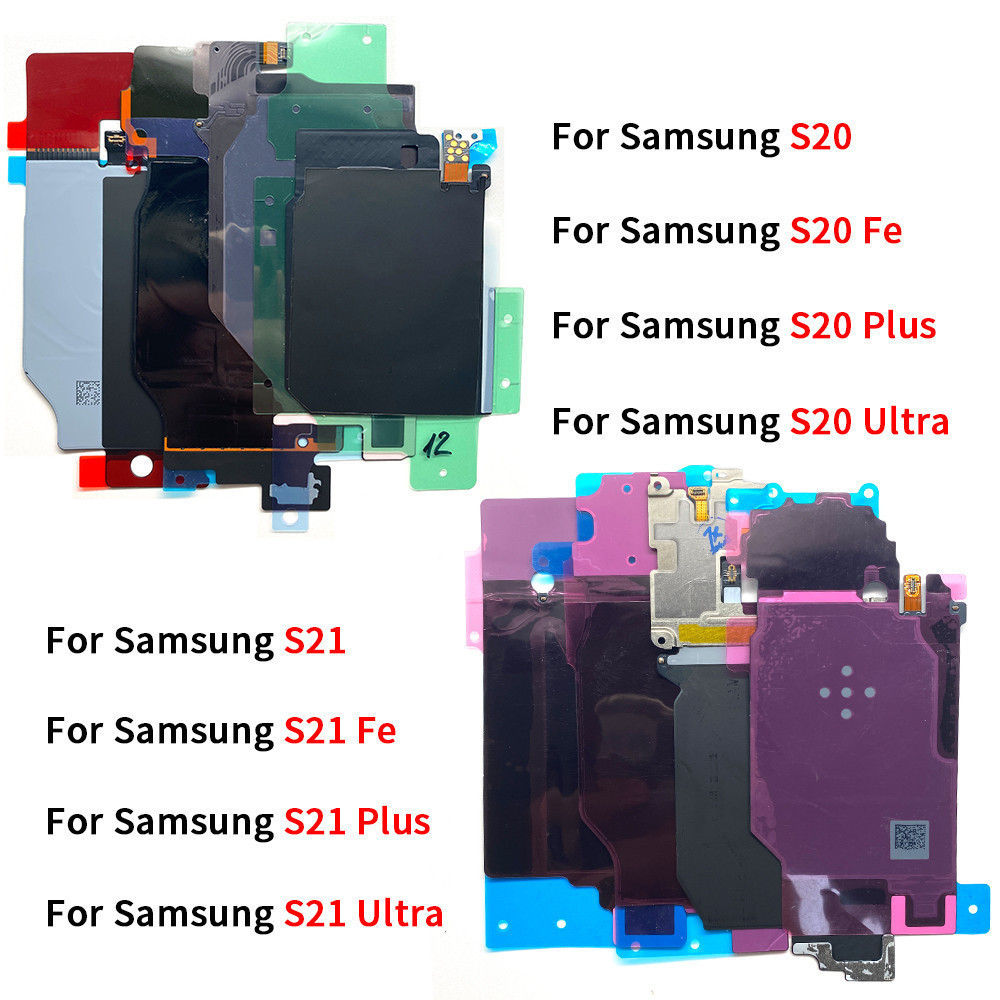 สําหรับ Samsung S23 S22 S21 S20 Fe Plus เครื่องชาร์จไร้สายพิเศษโมดูล NFC Flex Cable