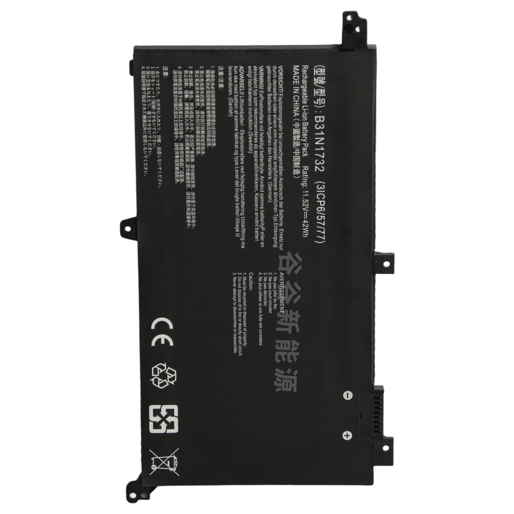 แบรนด์ใหม่ ASUS B31N1732 Lingyao S2 Generation VX60G S4300F / U X430 X571G MARS แบตเตอรี่แล็ปท็อป B3