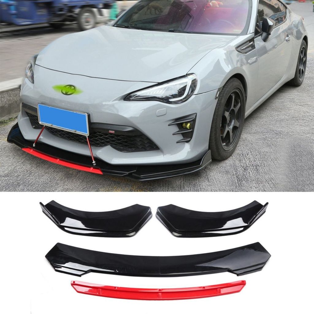 ป้องกันการด้านหน้าปรับ Track Car Lip Four-Segment Three-Segment Chin ด้านหน้าสามSegment พลั่วด้านหน้