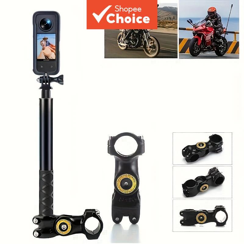 กล้องขาตั้งกล้องอลูมิเนียม U Bolt Handlebar Clamp Universal กล้อง Mount สําหรับ Insta360 3 โทรศัพท์กีฬาทนทาน