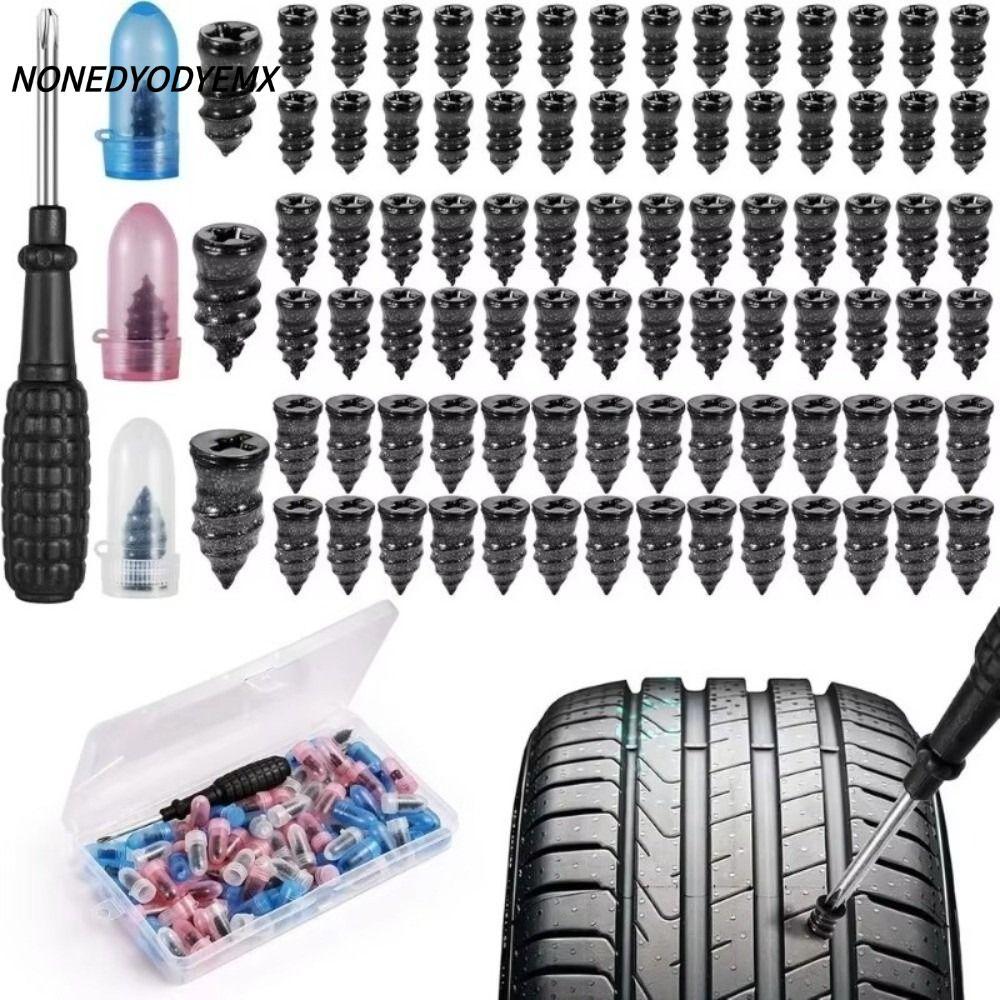 NONEDYOMX 10/20/30/40/50PCS ยางซ่อมเล็บยางชุด,ยางรถ Accessorie รถสูญญากาศ Tyre ซ่อมเล็บชุด,เห็ดสกรูซ่อมเล็บ