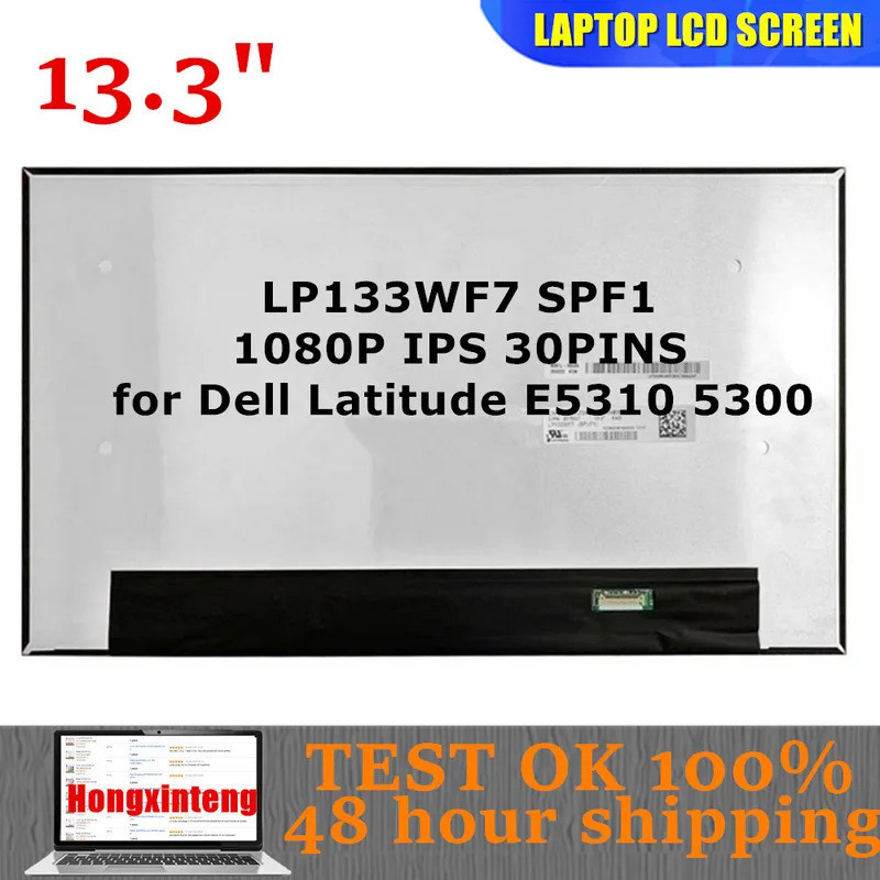 LP133WF7 SPF1 SPF2 SPF3 เดิม 13.3INCH 1920X1080 IPS 30PINS คอมพิวเตอร์แล็ปท็อปหน้าจอ LCD สําหรับ Del