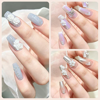 BORN PRETTY 5D White Sculpting Gel Non-Stick แกะสลักกาวสีขาวซาตินเล็บ DIY Sculpting Gel สําหรับเล็บ Extension Salon ใช้