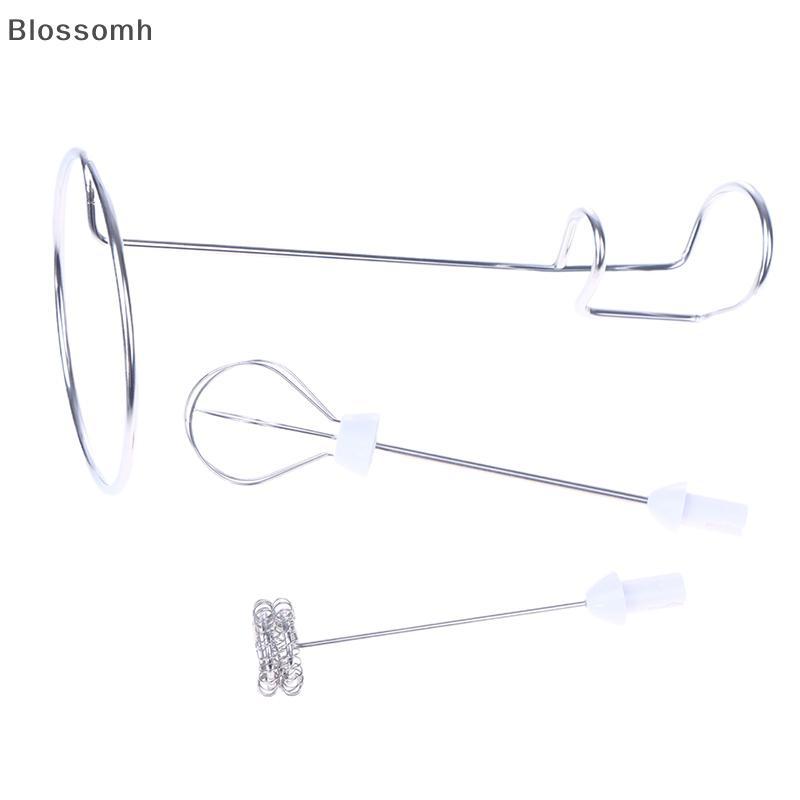 Blossomh เครื่องปั่นกาแฟ Eggbeater ผู้ถือครัว Frother นม Braet เครื่องตีฟองนมขาตั้งหัว + หัวตีไข่ใหม่