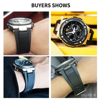สายนาฬิกาซิลิโคนทดแทนสําหรับ GSHOCK GST W300 400G B100 สายสปอร์ตแบบนุ่มสีสันสดใส