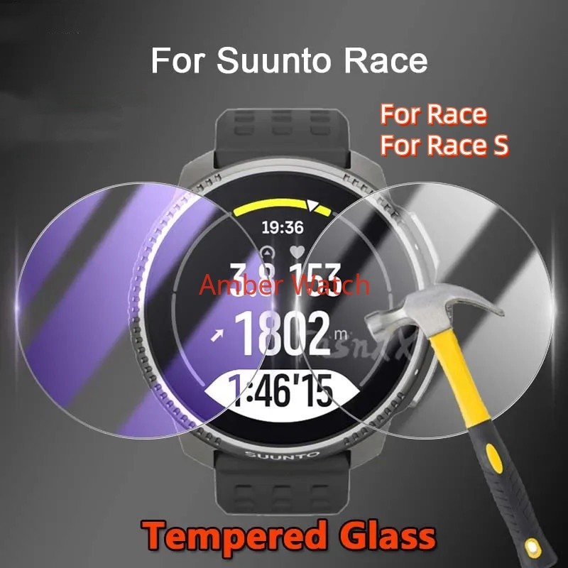 ฟิล์มกระจก HD สําหรับ ฟิล์มกันรอยหน้าจอ Suunto Race S ฟิล์มกันรอยหน้าจอ Suunto Race