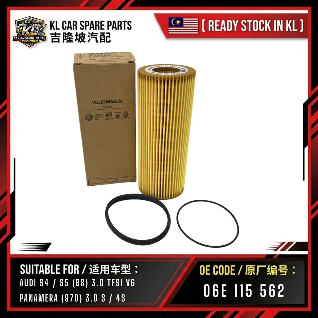 กรองน้ํามันพรีเมี่ยม 06E 115 562 / HU722z สําหรับ Audi S4 S5 A6 A7 A8 Q7 Porsche Cayenne 3.0 TFSI V6