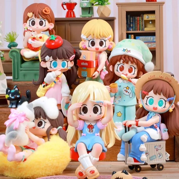 Milay milay milay Girl Mystery Box สามรุ่น Lazy Time Series My Friends เครื่องประดับของขวัญหญิง