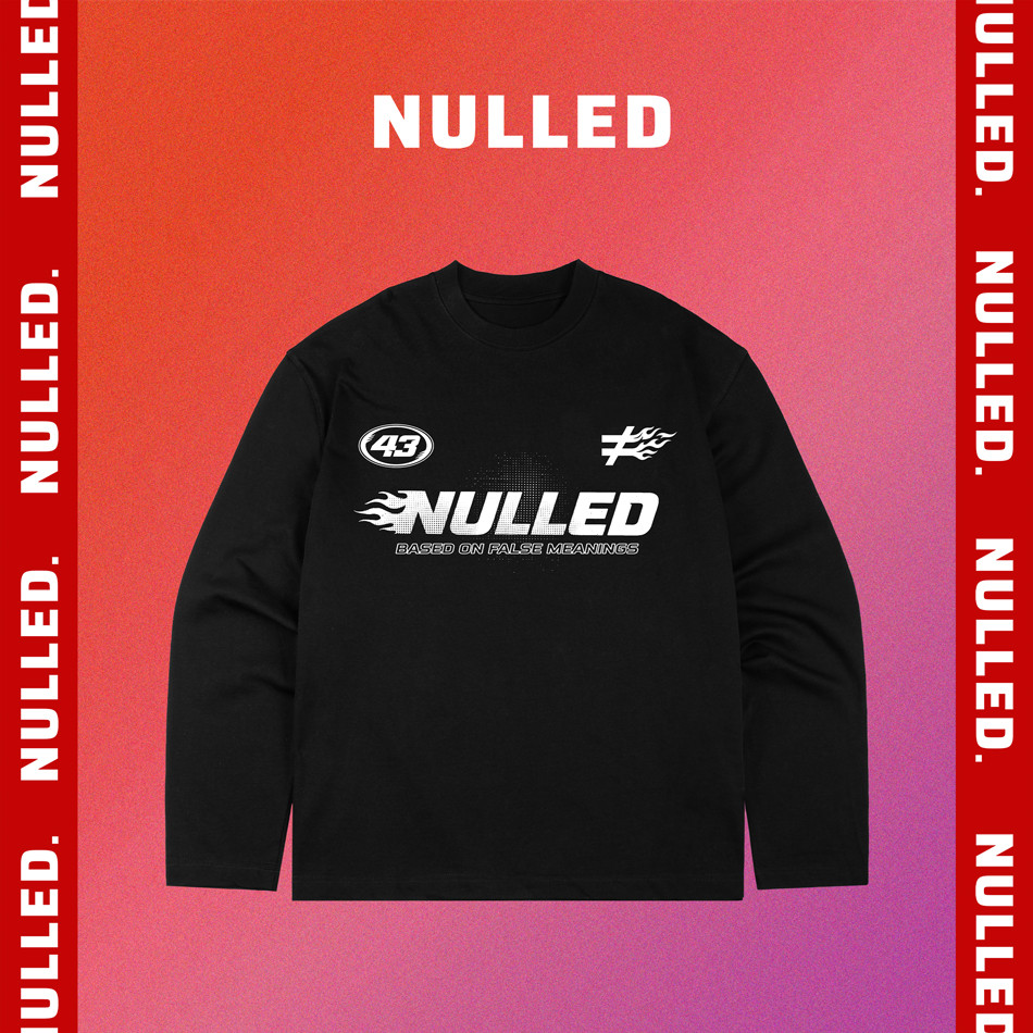 เสื้อยืดแขนยาว NULLED ทรงสตรีท Racing Club Tee | N-T366-HC-T16-D