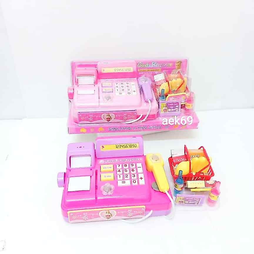 CASH REGISTER B/O ของเด็กเล่น แคชเชียร์ เครื่องคิดเงิน ใส่ถ่าน  ที่สแกนบาร์โค๊ดมีเสียง 3138