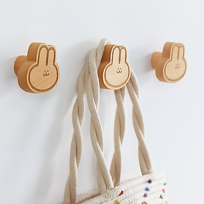 💕พร้อมส่ง💕ตะขอกลมมินิมอล แข็งแรง ไม้จริง แขวนใน•ห้องนอน •ห้องน้ำ• ห้องครัว