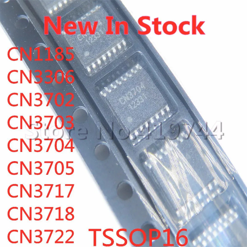 5PCS CN1185 CN3306 CN3702 CN3703 CN3704 CN3705 CN3717 CN3718 CN3722 TSSOP-16 SMD ชิปในสต็อกใหม่ IC