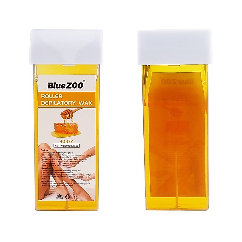 Bluezoo แว็กซ์แท่ง honey 🍯 แว็กซ์ร้อน  กำจัดขน แว็กซ์ขน ⚡️แบบใช้ผ้าแว็กซ์⚡️