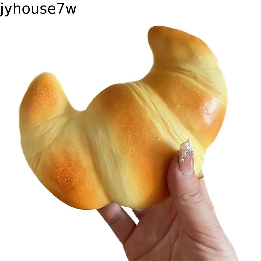 JYHOUSE ขนมปัง Squishy ของเล่น, Super Soft Calming Squishy ครัวซองต์, มือเหนียวผ่อนคลายช้า Rising Pinch Sensory Fidget เค้กเด็กของขวัญ