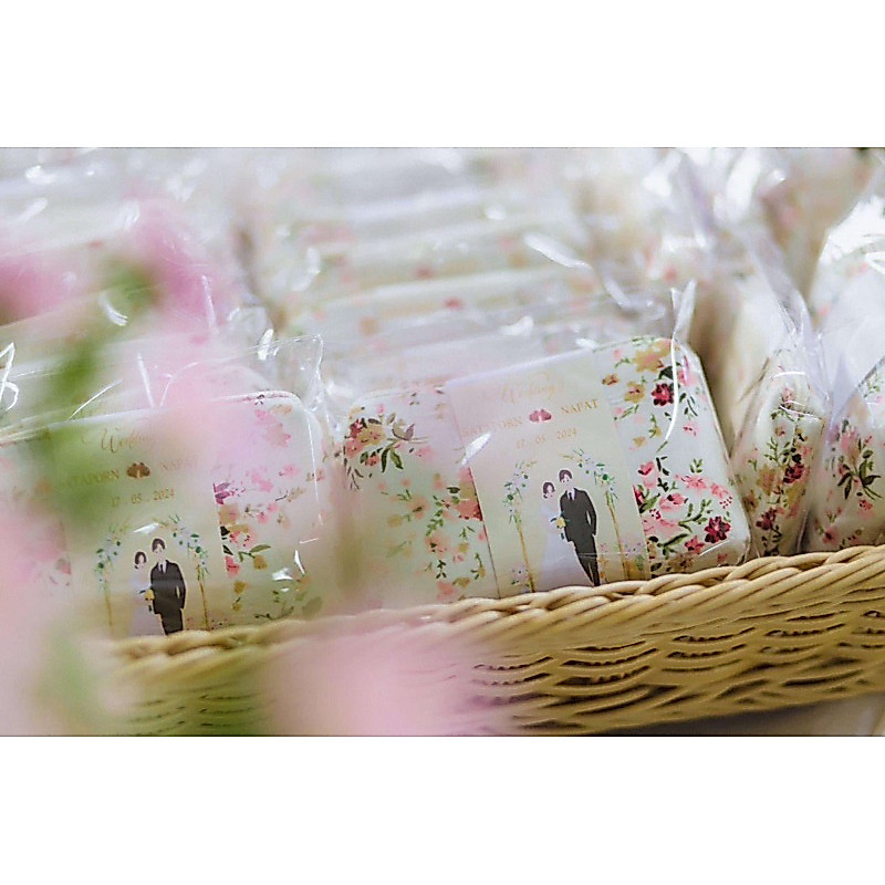 กระเป๋าเหรียญของชำร่วย 9 บาท ลายมินิมอล