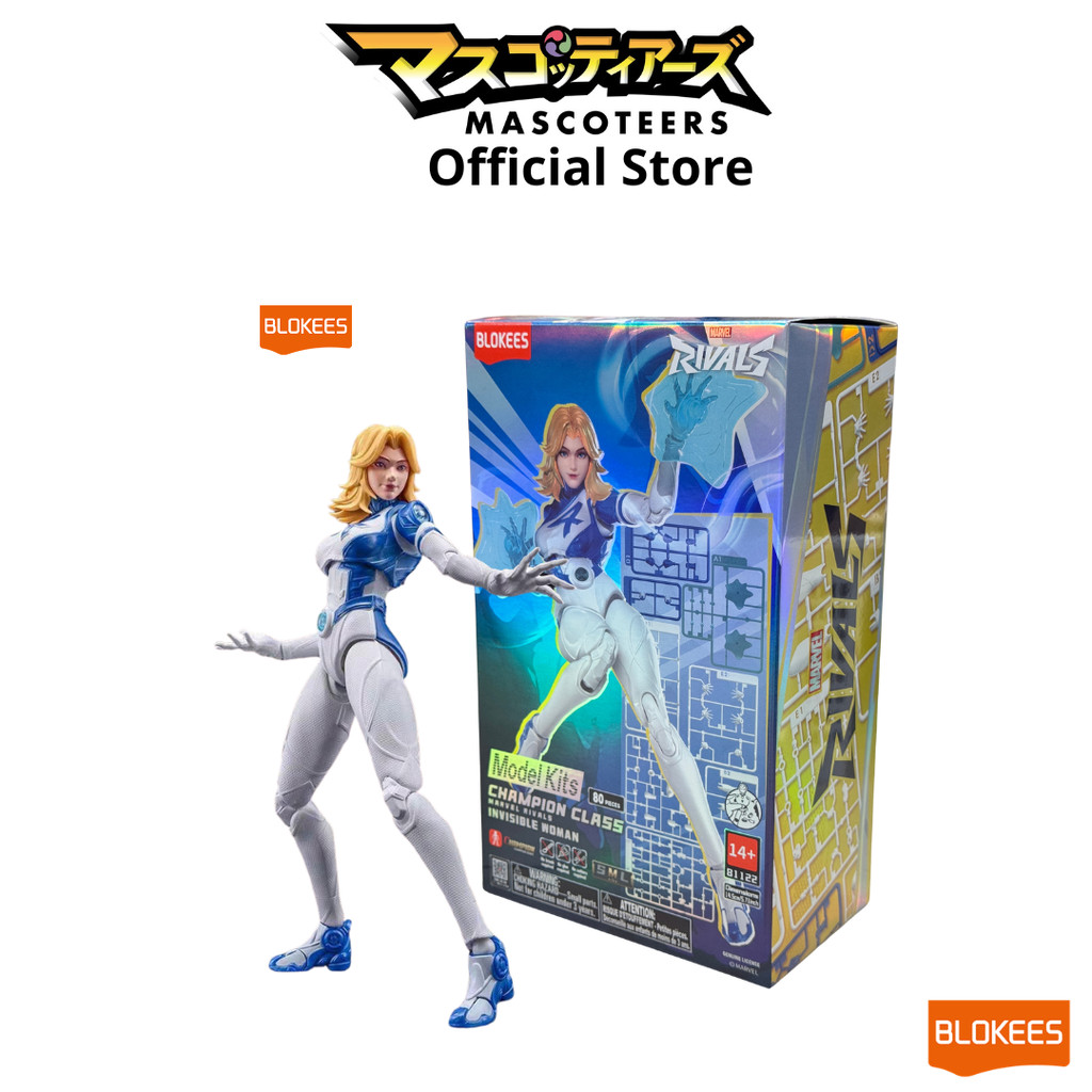Blokees Figures - Marvel Rival 81122 - Marvel Heroes Champion Class CC 11 invinsible Woman ของแท้ นำเข้า 100%