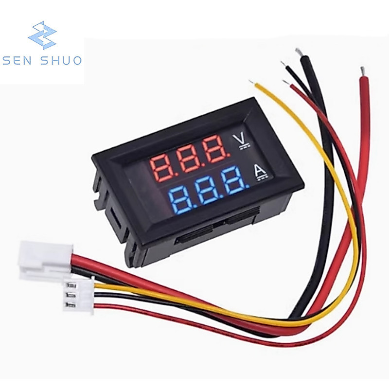 DC0-100A LED DC Dual Display Digital Current โวลต์มิเตอร์หัวมิเตอร์ดิจิตอล