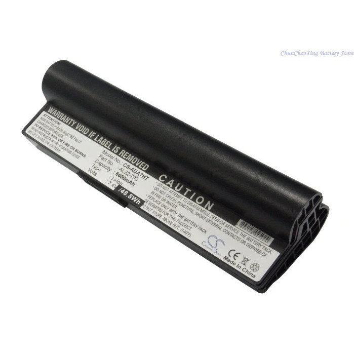 7.4V 6600mAh โน้ตบุ๊ค, แบตเตอรี่แล็ปท็อป AL22-703,SL22-900A,SL22-703 สําหรับ Asus Eee PC 703, Eee PC