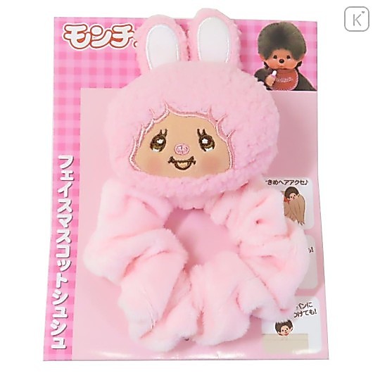 ⚡️ของแท้พร้อมส่ง⚡️ยางรัดผมโดนัท Japan Monchhichi Mascot Scrunchie - Chimutan นำเข้าจากญี่ปุ่น