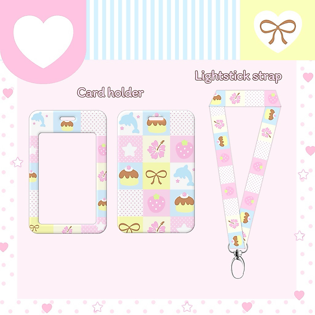 พร้อมส่ง! cardholder pink fruity ที่ใส่บัตร ที่ใส่การ์ด