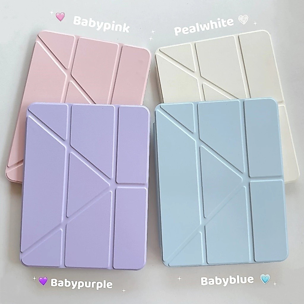 Y เคสป้องกันแบบพับได้สําหรับ Samsung Tab A9/A9 Plus/S9/S9plus/S9plus FE ใส่ปากกาได้ หลังใส วัสดุอะคริลิ เคส
