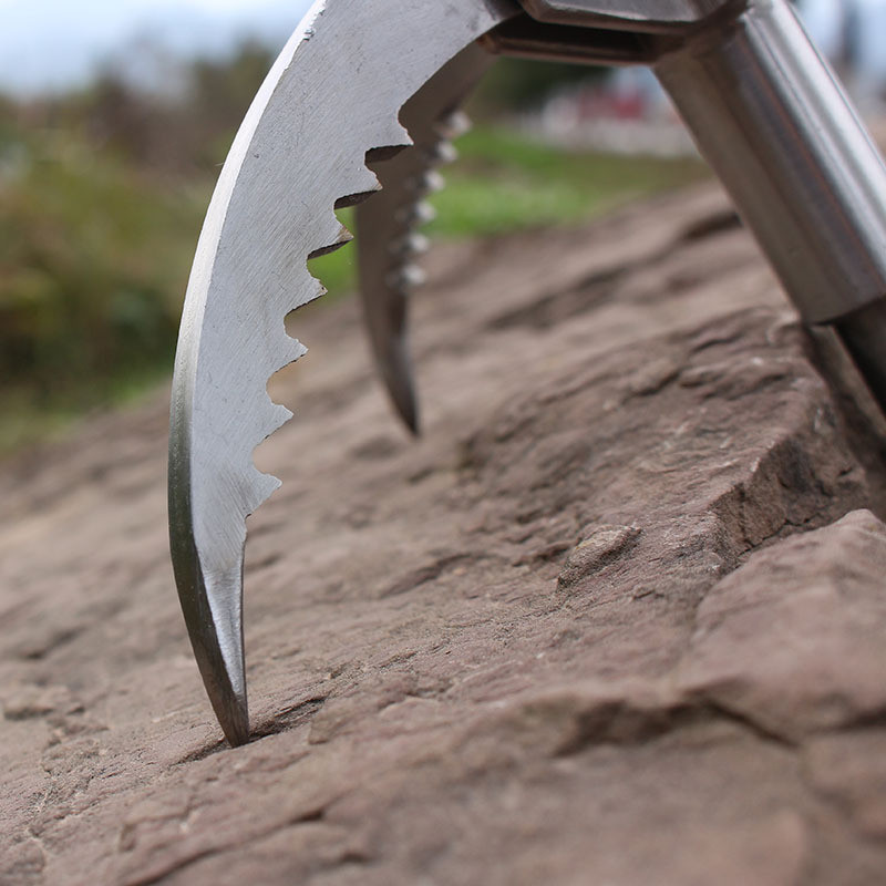 Flying Tiger Claw Rock Climbing Hook Outdoor Survival สแตนเลส Flying Tiger Claw Field Rock Climbing 