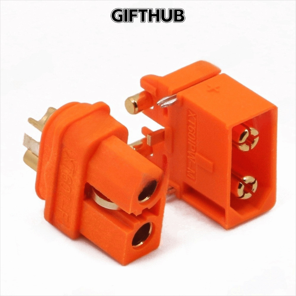 GIFTHUB XT60I-F XT60I-PW 2 + 1 ปลั๊ก,พร้อมสัญญาณ Pin ทองเหลือง 2 + 1 Connector สัญญาณปลั๊ก, รุ่นอุปก
