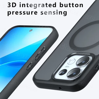 OPPO Reno16 Pro 5GปลอกสําหรับOPPO Reno16 F Pro Reno 16 16F 16Pro + Anti-Scratchโปร่งใสFrostedพร้อมเคสโทรศัพท์แม่เหล็กกันกระแทกป้องกันลายนิ้วมือฮาร์ดปกหลัง