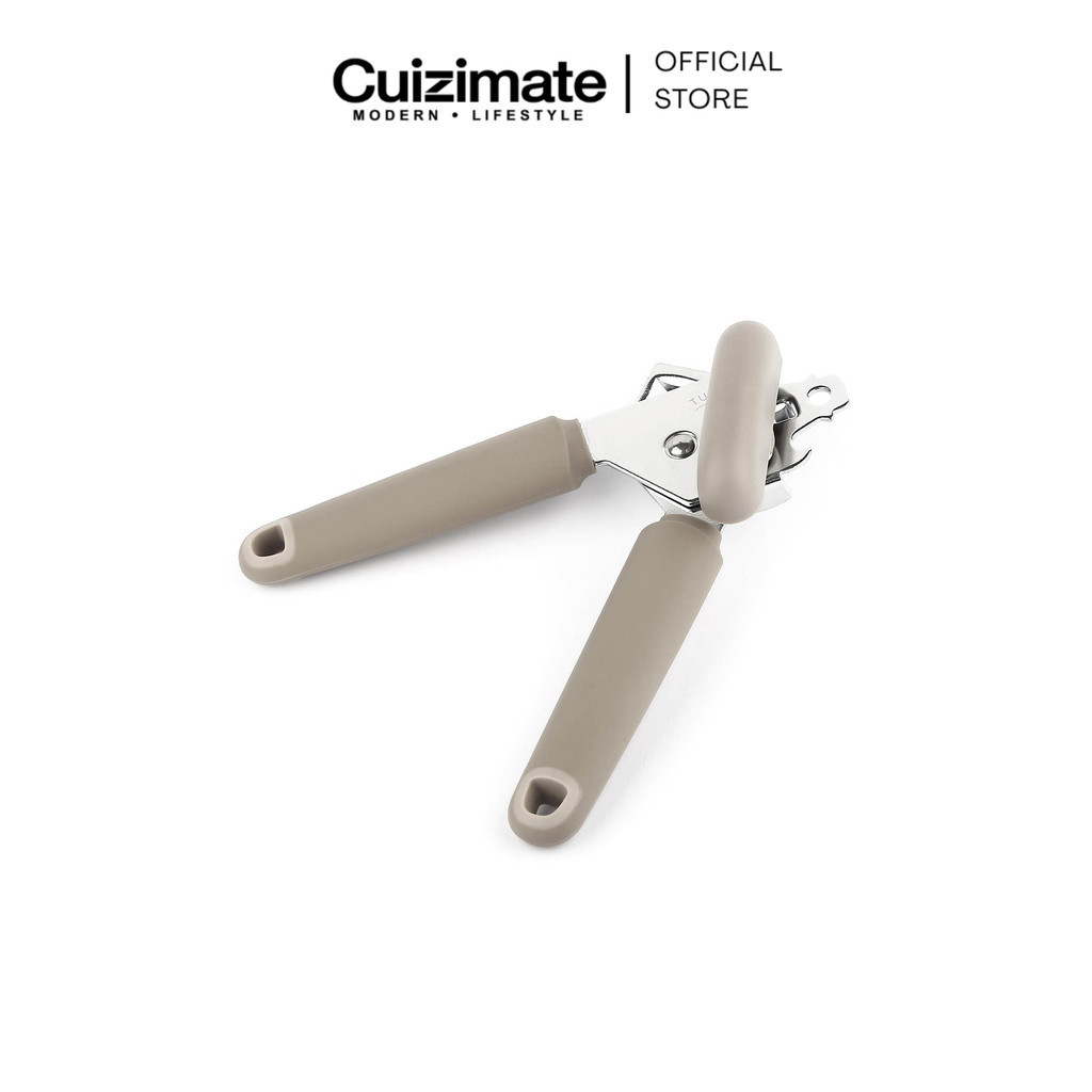 Cuizimate ที่เปิดกระป๋องแบบหมุน สีเทา