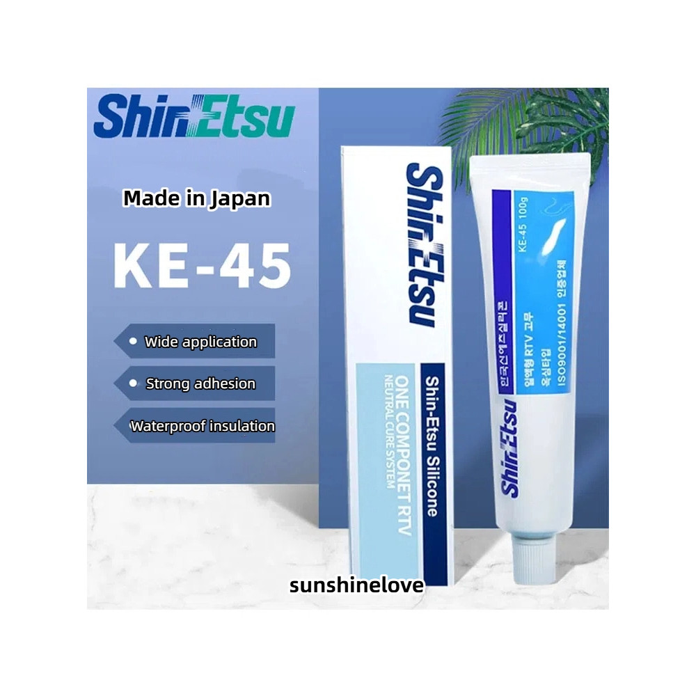 ญี่ปุ่น ShinEtsu ShinEtsu KE-45-B/T/W/G สารหน่วงไฟซิลิโคนอิเล็กทรอนิกส์อุปกรณ์ส่วนประกอบ Fixing ยาง