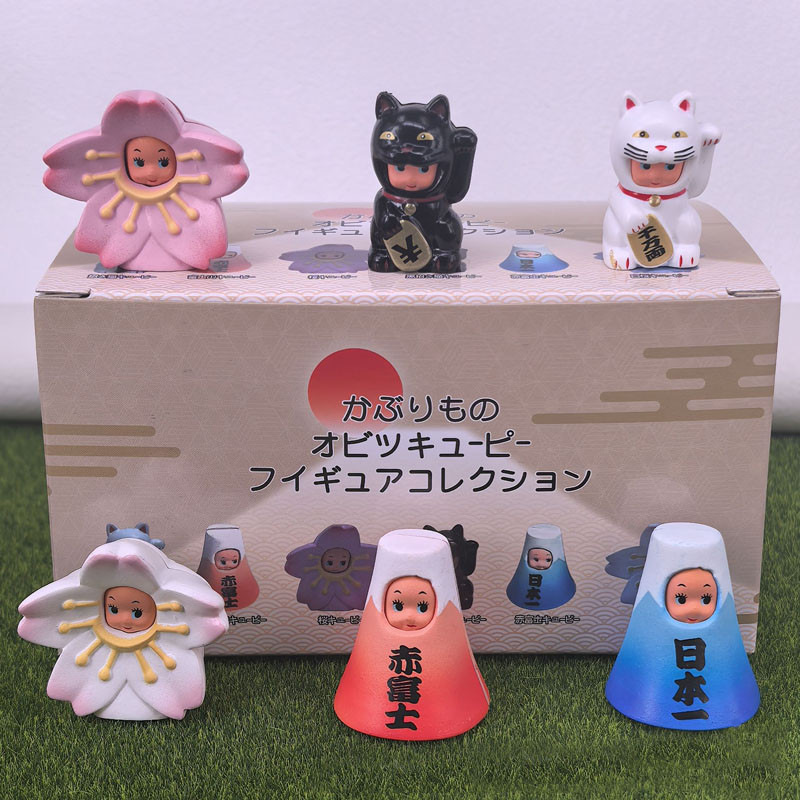 6 ชิ้น Kawaii Meow Daily Series Mount Fuji ของเล่นแมว Chiu เล่นตุ๊กตาเดสก์ท็อปตกแต่งตัวเลขการกระทําเด็กของขวัญ